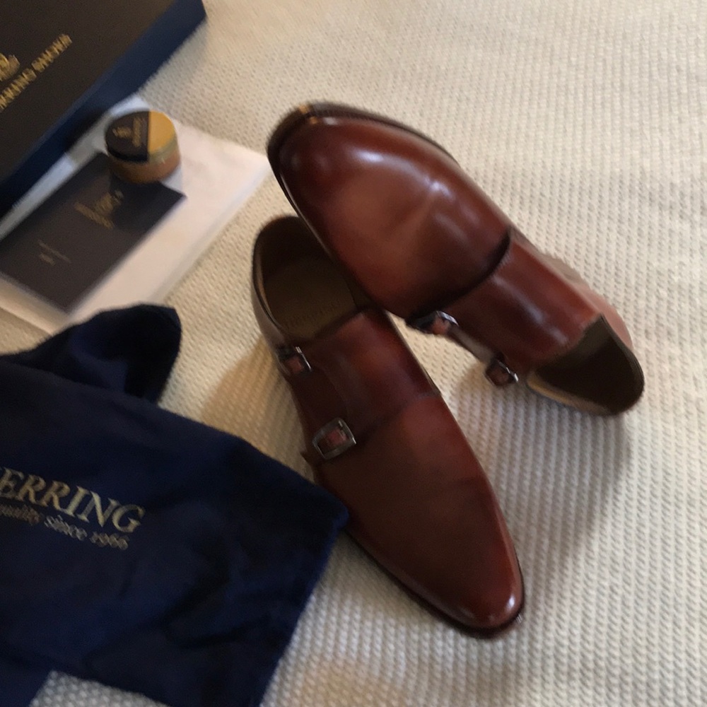 Herring monk strap shoes